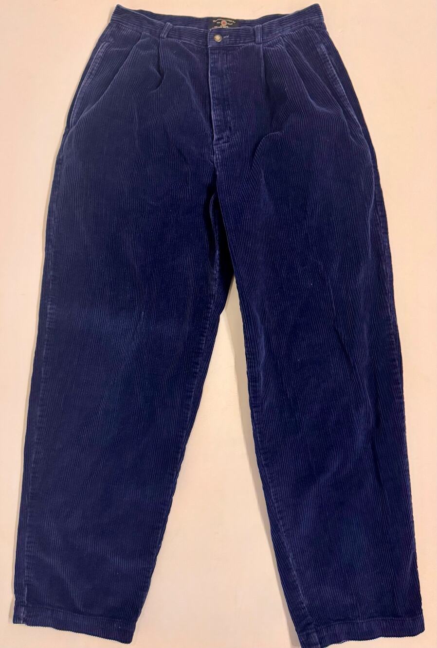 Vtg Women's American Eagle Outfitters Blue Corduroy Pants Size 12/28" Waist
